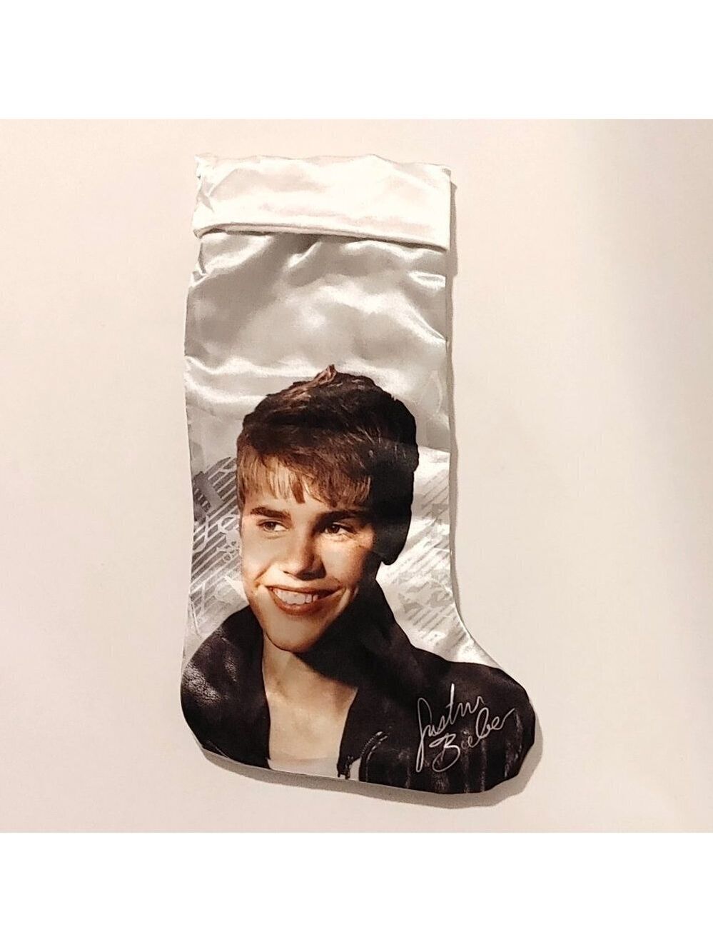2012 JUSTIN BIEBER Stocking Official Justin Bieber Merch